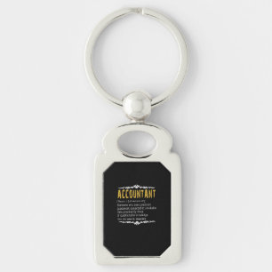 Accountant Funny Definition Custom Gift Keychain