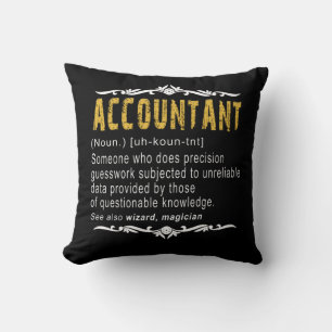 Accountant Funny Definition Custom Gift Throw Pillow