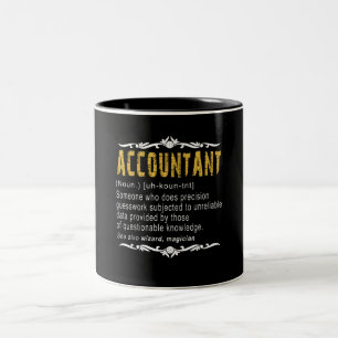 Accountant Funny Definition Custom Gift Two-Tone Coffee Mug