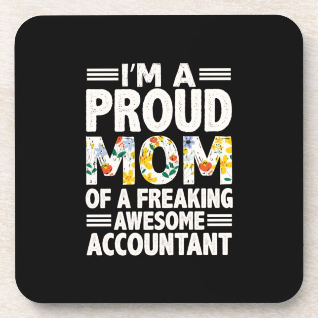 Accountant Gift | A Freaking Awesome Accountant Coaster (Front)