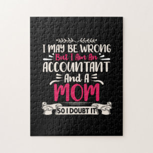 Accountant Gift   Accoutant And A Mom Jigsaw Puzzle