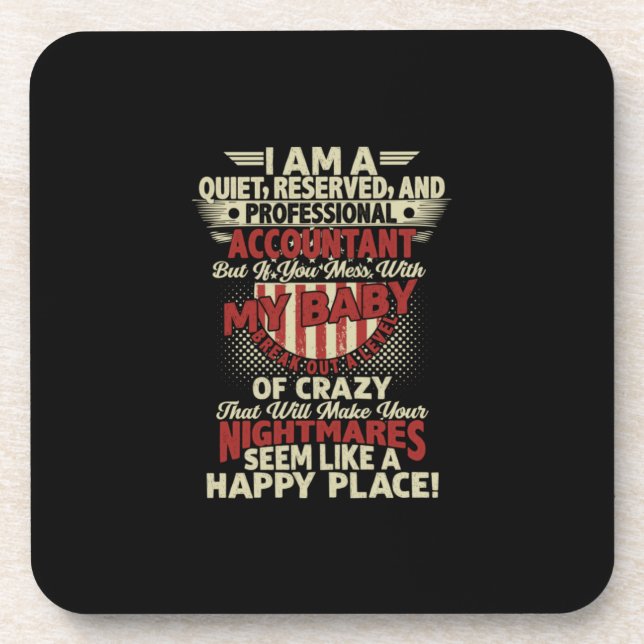 Accountant Gift | I Am A Professional Accountant Coaster (Front)