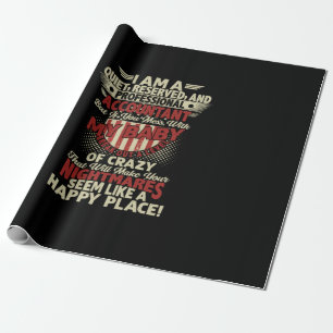Accountant Gift I Am A Professional Accountant Wrapping Paper