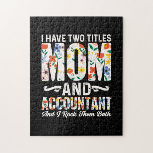 Accountant Gift Mom And Accountant Jigsaw Puzzle