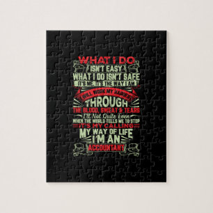 Accountant Gift My Way Of Life Im An Accountant Jigsaw Puzzle