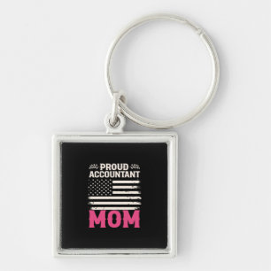 Accountant Gift Proud Accountant Mom Keychain