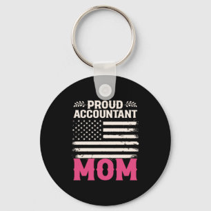 Accountant Gift Proud Accountant Mom Keychain