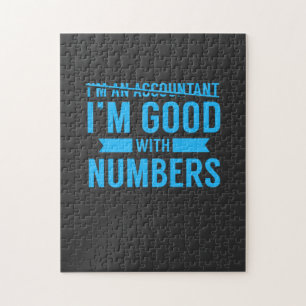 Accountant Good With Numbers Jigsaw Puzzle