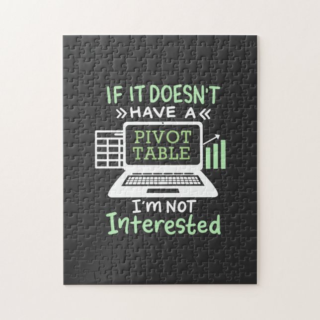 Accountant Have A Pivot Table Jigsaw Puzzle (Vertical)