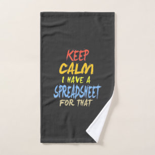 Accountant Have A Spreadsheet For That Hand Towel