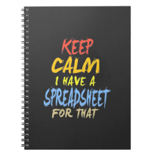 Accountant Have A Spreadsheet For That Notebook