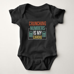 Accountant Humor Accounting Number Calculator Baby Bodysuit