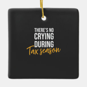 Accountant In Tax Season Ceramic Ornament