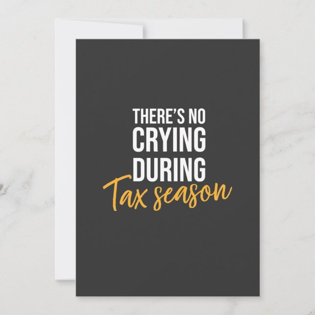 Accountant In Tax Season Invitation (Front)