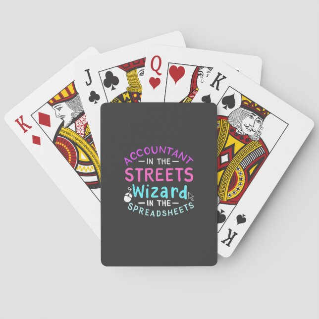Accountant In The Streets Playing Cards (Back)