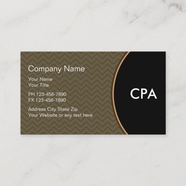 Accountant Indestructible Business Cards (Front)