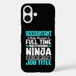 Accountant Job Title Profession Accounting Skills iPhone 16 Case