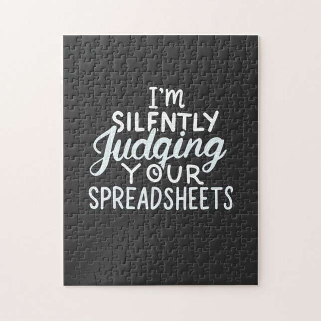 Accountant Judging Your Spreadsheets Jigsaw Puzzle (Vertical)