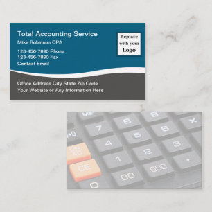 Accountant Modern Simple Budget Business Cards 