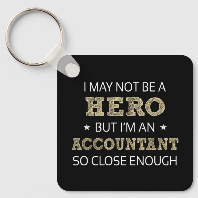 Accountant Novelty Keychain (Front)