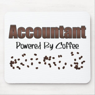 Accountant Powered By Coffee Mouse Pad