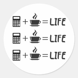 Accountant Profession Classic Round Sticker