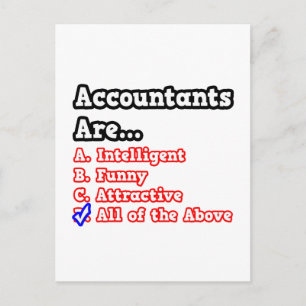 Accountant Quiz...Joke Postcard