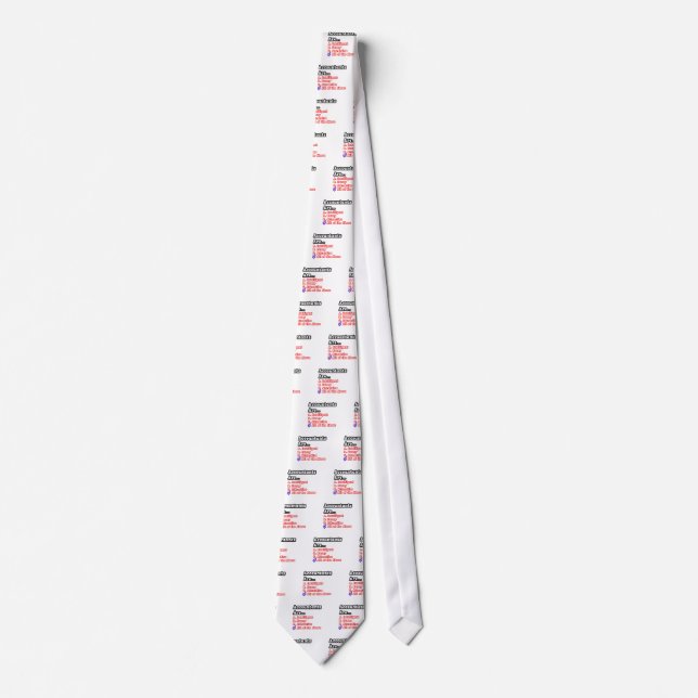 Accountant Quiz...Joke Tie (Front)