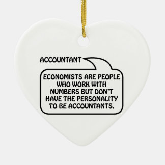 Accountant Quote Bubble Ceramic Ornament