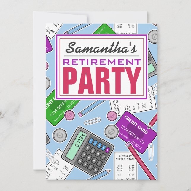 Accountant Retirement Party Invitation (Front)