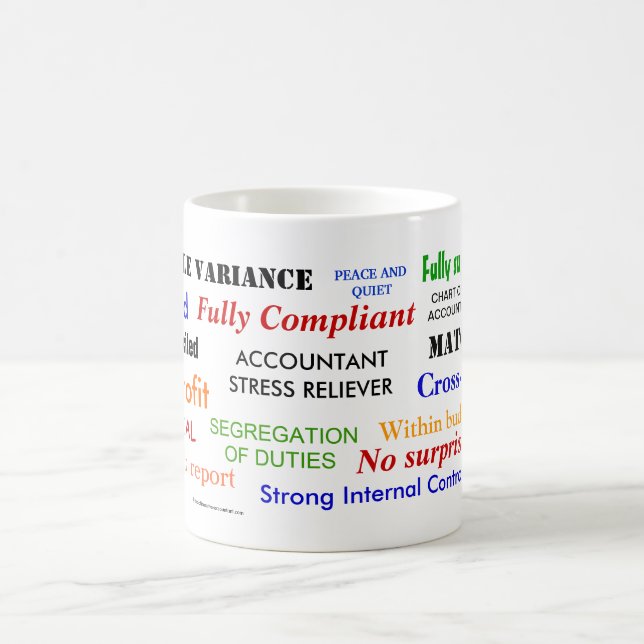 Accountant Stress Reliever De-Stress Office Joke Coffee Mug (Center)