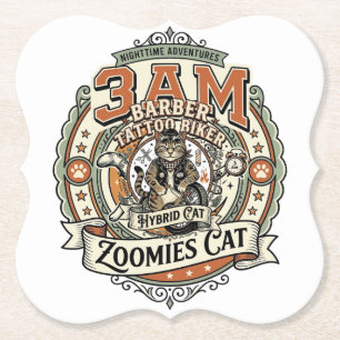 Accountant Tax Season Cat Accountant Tax Season Ca Paper Coaster
