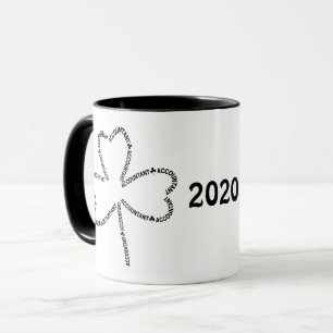 Accountant Text Shamrock Mug