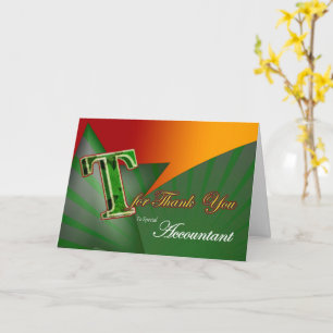Accountant thank you card Big T Thanks