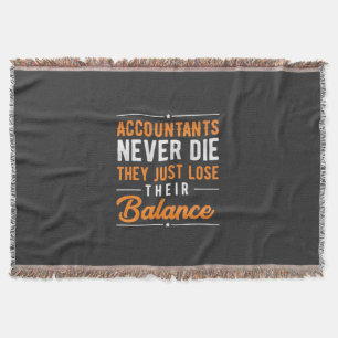 Accountant Their Balance Throw Blanket