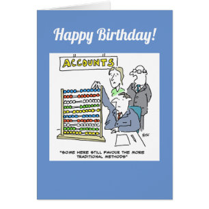 Accountant Using an Abacus at Work