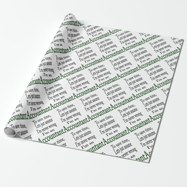 ACCOUNTANT WRAPPING PAPER (Unrolled)