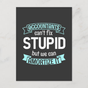 Accountants Can Amortize It Invitation Postcard