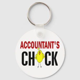Accountant's Chick Keychain