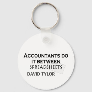 Accountants do it! keychain