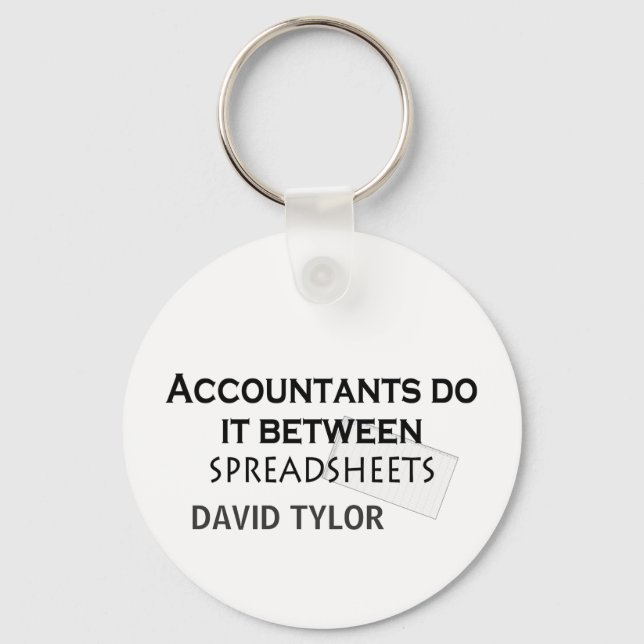 Accountants do it! keychain (Front)