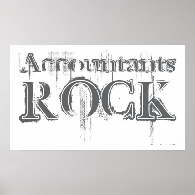 Accountants Rock Poster (Front)