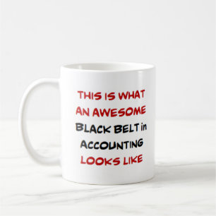 accounting black belt, awesome coffee mug