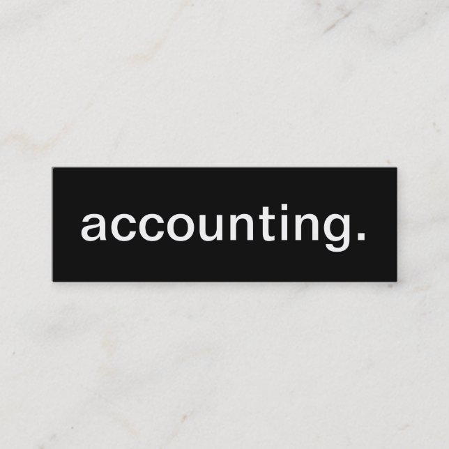Accounting Business Card (Front)