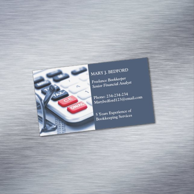 Accounting Business Card Magnet (In Situ)