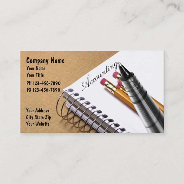 Accounting Business Cards (Front)