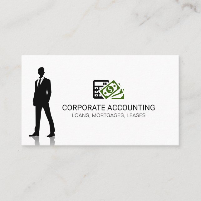 Accounting Business Icon Card (Front)