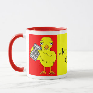 Accounting Chick Text Mug