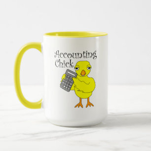 Accounting Chick Text Mug