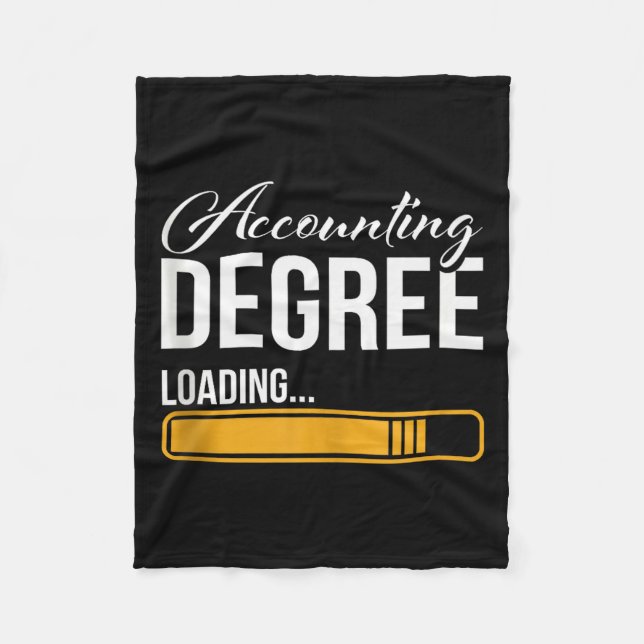Accounting Degree Loading Tax Consultant Accountan Fleece Blanket (Front)